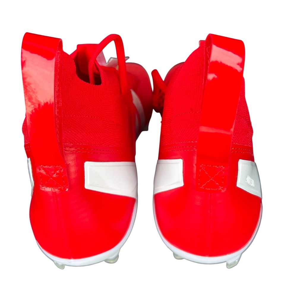 Adidas Adizero Impact Plus + Red Football Cleats Mens 14 speed knit electric mid - Picture 4 of 9